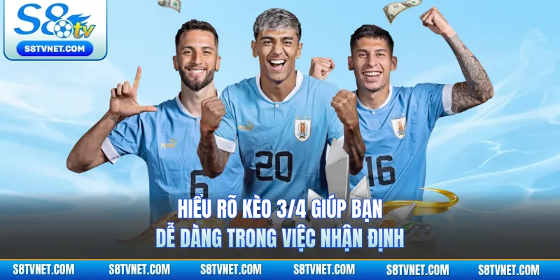 Hiểu rõ kèo 3/4 giúp bạn dễ dàng trong việc nhận định